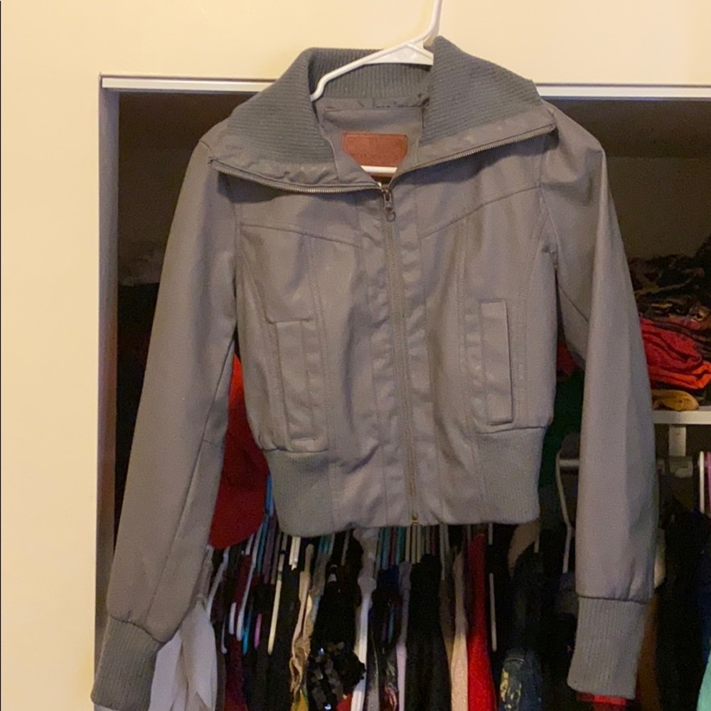 Faux Leather Jacket